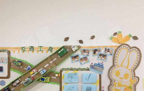 幼儿园交通工具主题墙图片