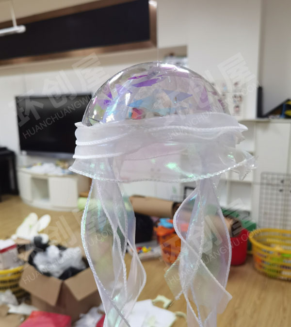 幼儿园自制水晶球挂饰图片