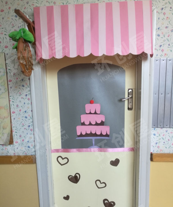 幼儿园门窗糖果主题窗台装饰图片