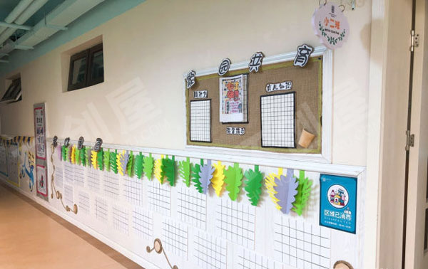 幼儿园森林动物风环创家园联系栏图片