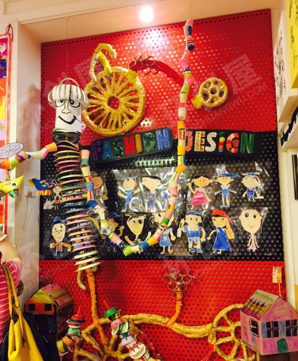 幼儿园废物利用妙趣橫生各种美工作品展示图片