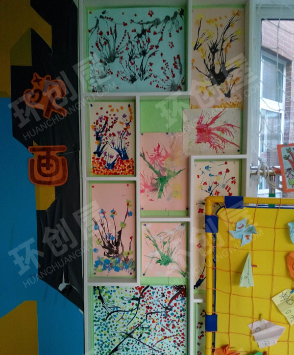 幼儿园各种好看的美术作品展示图片