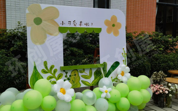 幼儿园户外春季开学展板海报环境布置图片
