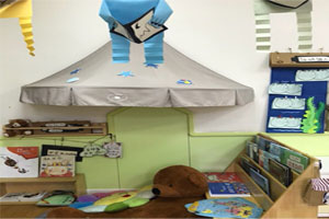 幼儿园大熊装饰阅读区图片