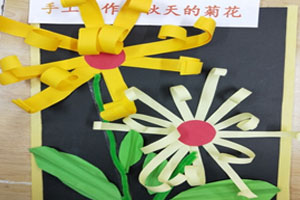 幼儿园美工区范画秋天的菊花图片9张