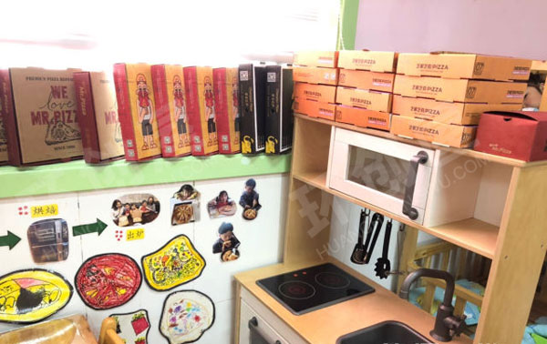 幼儿园角色游戏披萨的故事图片