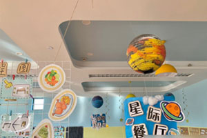 幼儿园角色游戏星际餐厅小吃店图片6张