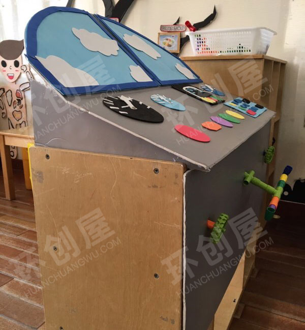 幼儿园角色游戏飞行员环创图片