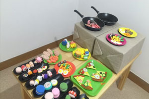 幼儿园角色游戏超轻粘土西餐厅图片4张