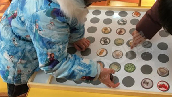 幼儿园益智区好吃的食物连连看图片