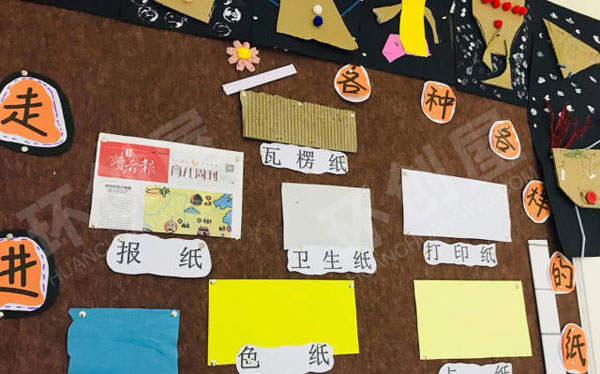 幼儿园走进纸王国主题墙图片