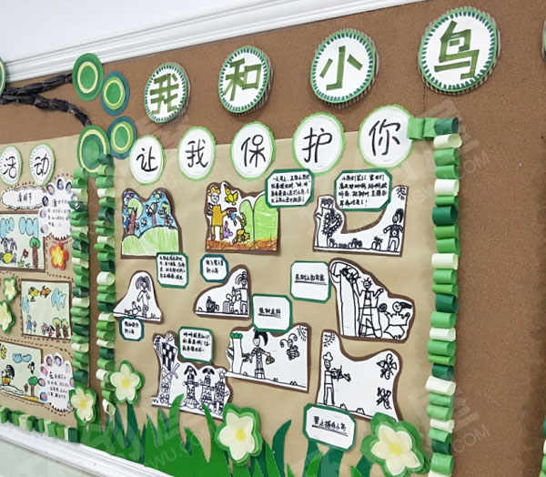幼儿园我和春天的密语主题墙图片