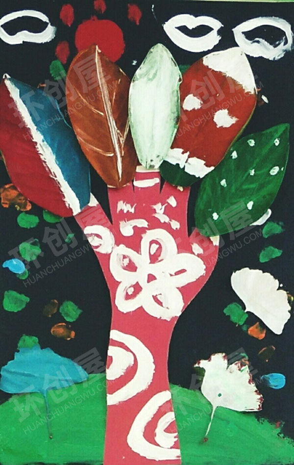 幼儿园秋天的奇妙树墙面布置图片
