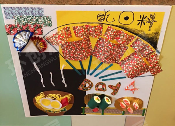 幼儿园好饿的毛毛虫墙饰图片