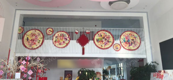 幼儿园新年大厅吊饰图片