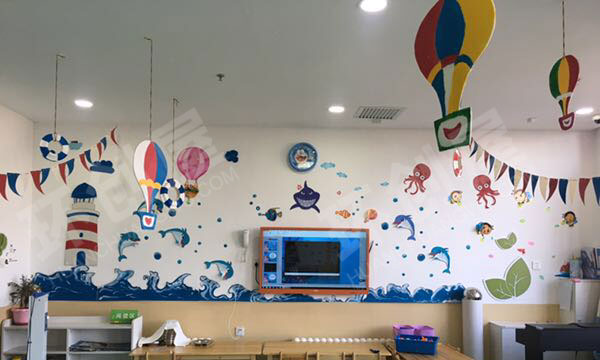 幼儿园海洋风格吊饰图片