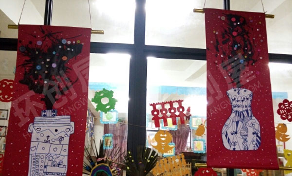 幼儿园过年喜庆走廊装饰图片