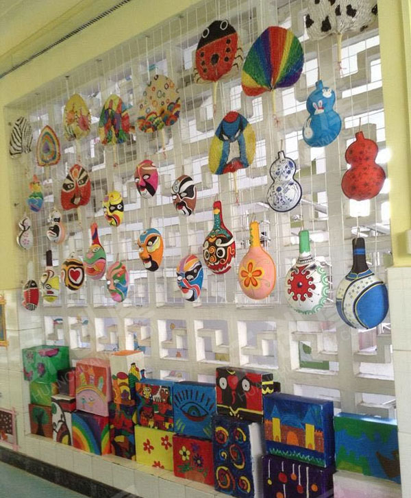 幼儿园各种中国风作品展示图片