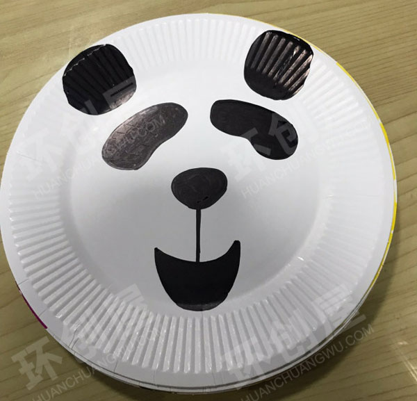 幼儿园马克笔画的纸盘画作品展示图片