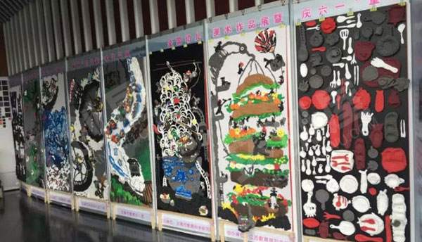 幼儿园各种各样创意十足作品展示图片