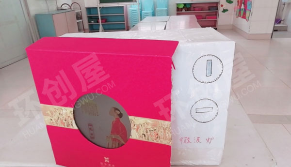 幼儿园角色游戏娃娃家废物利用自制各种家具图片