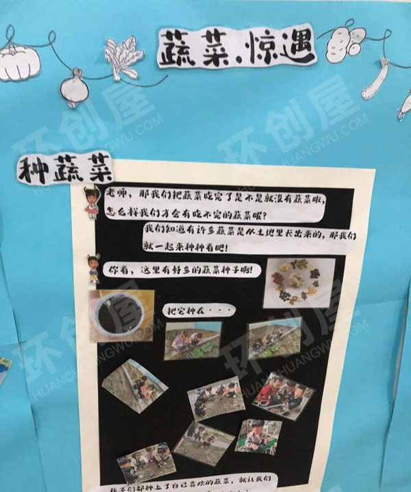 幼儿园环创蔬菜主题墙图片