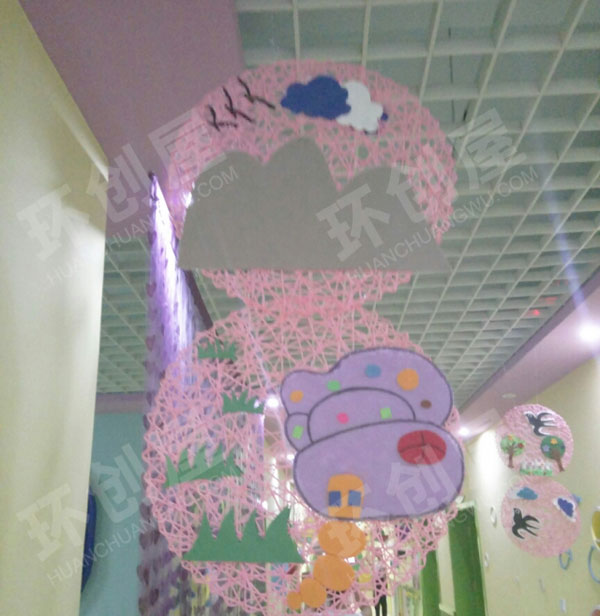 幼儿园春夏秋冬走廊吊饰图片