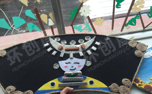幼儿园走廊精致手工吊饰图片