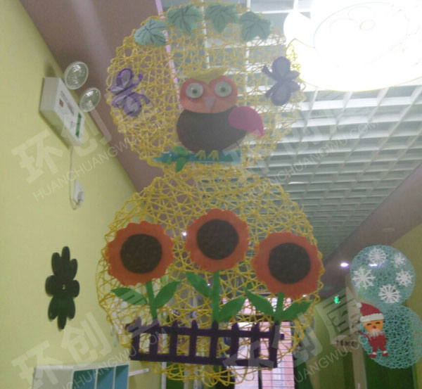 幼儿园春夏秋冬走廊吊饰图片