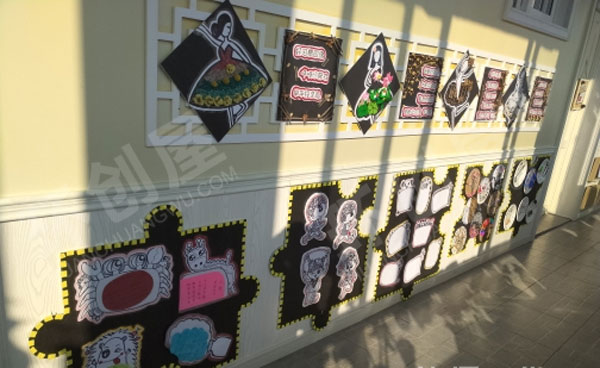 幼儿园充满想象的走廊墙面装饰图片