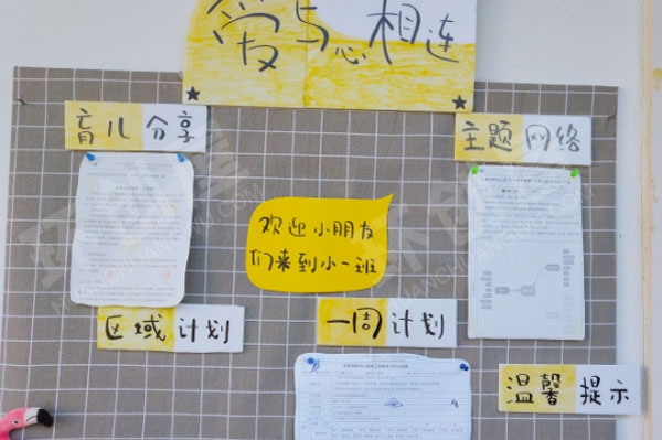 幼儿园北欧风ins风环创家园联系栏图片