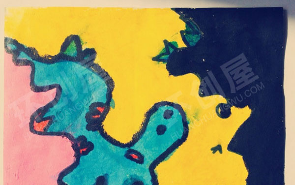 幼儿园借形想象品展示图片