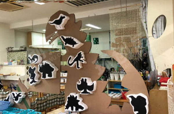 幼儿园恐龙主题作品展示图片