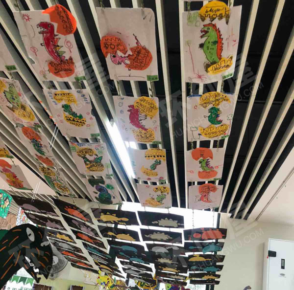 幼儿园恐龙主题作品展示图片