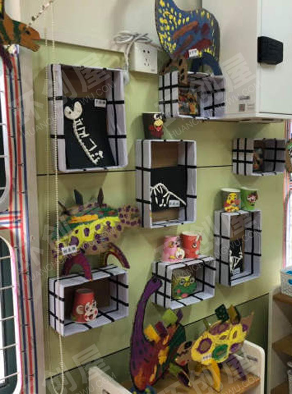 幼儿园恐龙主题作品展示图片