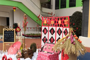 幼儿园户外新年丰收小场景图片3张