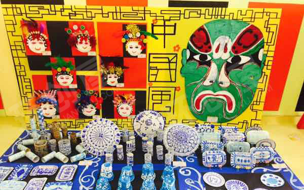 幼儿园美工区废物利用中国文化创意作品图片