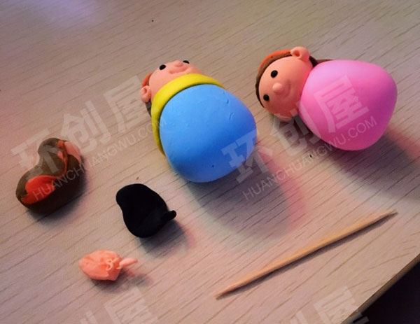 幼儿园美工区飞一般的蛋糕轻粘土自制蛋糕图片