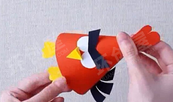 幼儿园美工区飞手工愤怒的小鸟图片