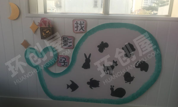 幼儿园科学区动物找影子图片