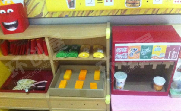 幼儿园角色游戏麦当劳图片