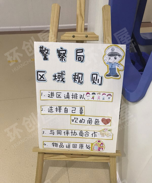 幼儿园角色游戏我是小警察图片