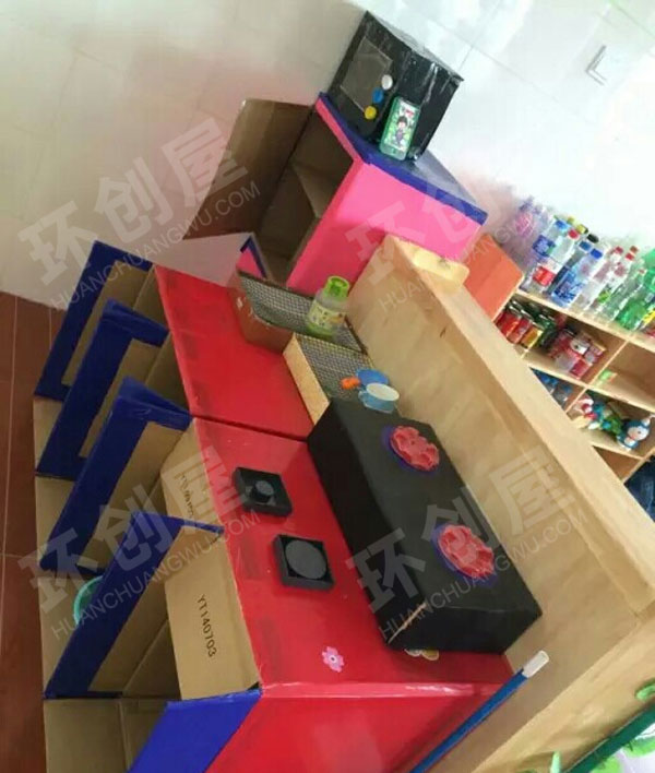 幼儿园角色游戏快乐美食屋图片