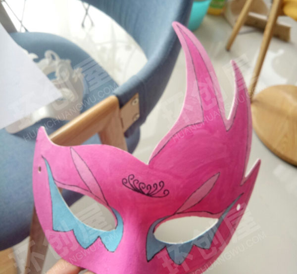 幼儿园表演区面具画图片