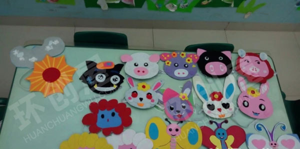 幼儿园表演区自制各种卡通头饰图片
