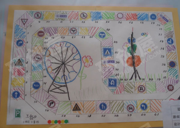 幼儿园益智区自制教具棋类游戏图片