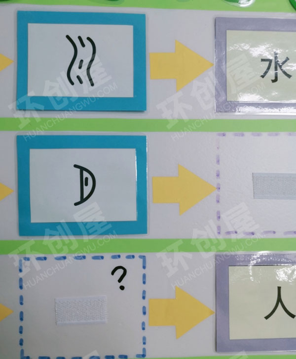 幼儿园益智区有趣的汉字图片