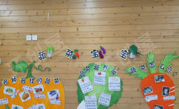幼儿园蔬菜宝宝主题墙图片