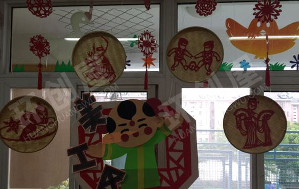 幼儿园中国特色福娃区域牌吊饰图片