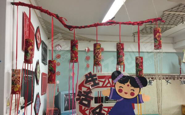 幼儿园中国特色福娃区域牌吊饰图片